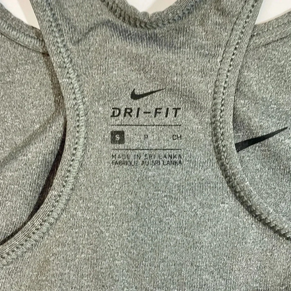 Nike Gray Swoosh Sports Bra - Picture 2 of 3